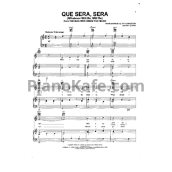 Ноты Doris Day - Que sera sera - предпросмотр
