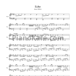 Ноты Jason Walker - Echo - предпросмотр