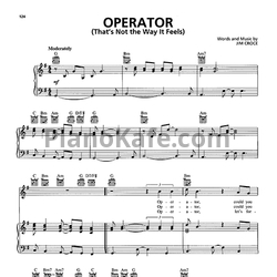 Ноты Jim Croce - Operator - предпросмотр
