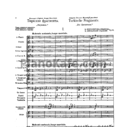 Ноты М. Ипполитов-Иванов - Тюрские фрагменты (Партитура, Op. 62) - предпросмотр