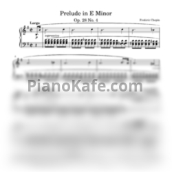 Ноты Фредерик Шопен - Prelude No.4 in E Minor, Op. 28 - предпросмотр