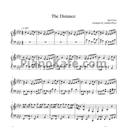 Ноты San Cisco - The distance - предпросмотр