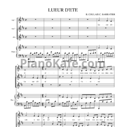 Ноты Bruno Coulais - Lueur d'été - предпросмотр