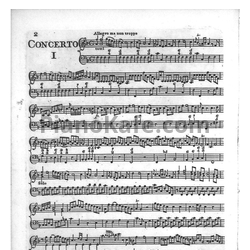Ноты К. Ф. Абель - Шесть концертов для фортепиано (Op. 11, Партии) - предпросмотр