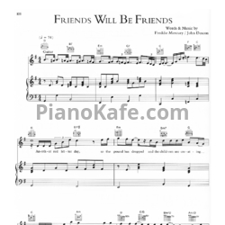 Ноты Queen - Friends will be friends (PVG) - предпросмотр