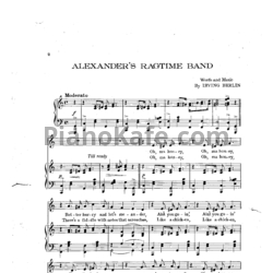 Ноты The Andrews Sisters - Alexander's ragtime band - предпросмотр