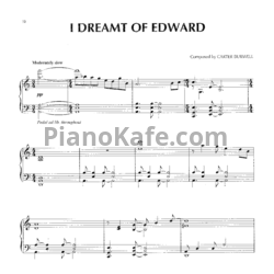 Ноты Carter Burwell - I dreamt of Edward - предпросмотр