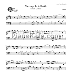 Ноты Ernesto Cortazar - Message In A Bottle - предпросмотр
