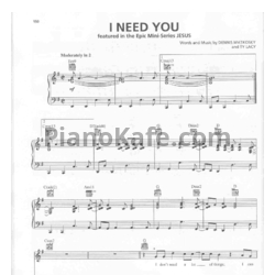 Ноты LeAnn Rimes - I need you - предпросмотр
