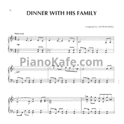 Ноты Carter Burwell - Dinner with his family - предпросмотр