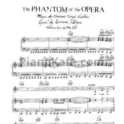 Ноты Andrew Lloyd Webber - Phantom of the opera - предпросмотр