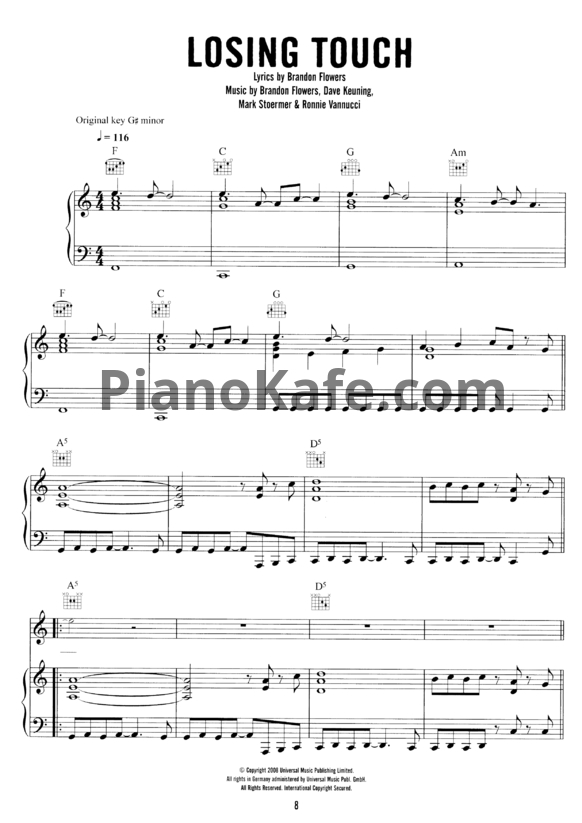 Ноты The Killers - Day & Age (Книга нот)