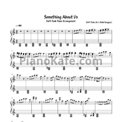 Ноты Daft Punk - Something about us - предпросмотр