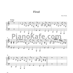 Ноты Ben Folds - Fired - предпросмотр