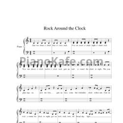 Ноты Bill Haley & His Comets - Rock around the clock (Easy piano cover) - предпросмотр