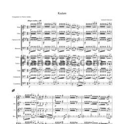 Ноты Еркеш Шакеев - Kadam (Партитура для камерного оркестра) - предпросмотр