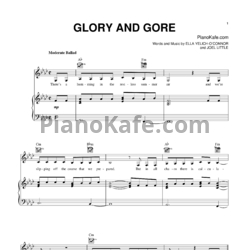 Ноты Lorde - Glory and gore - предпросмотр
