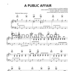 Ноты Jessica Simpson - A public affair (Книга нот) - предпросмотр