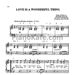 Ноты Michael Bolton - Love is a wonderful thing - предпросмотр