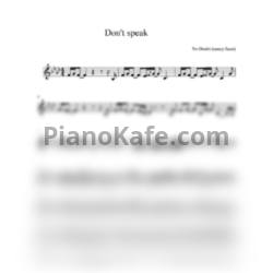 Sheets No Doubt - Don't speak (баян) - preview