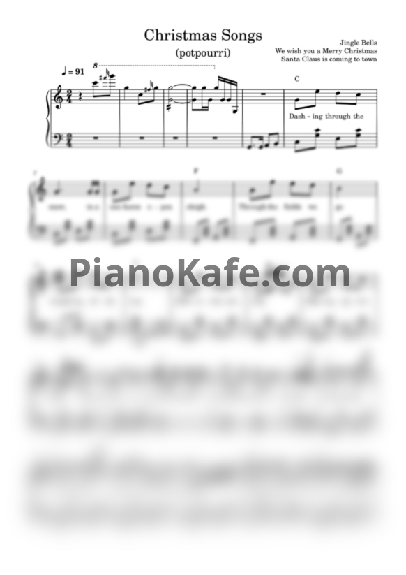 Ноты Play The Piano - Christmas songs
