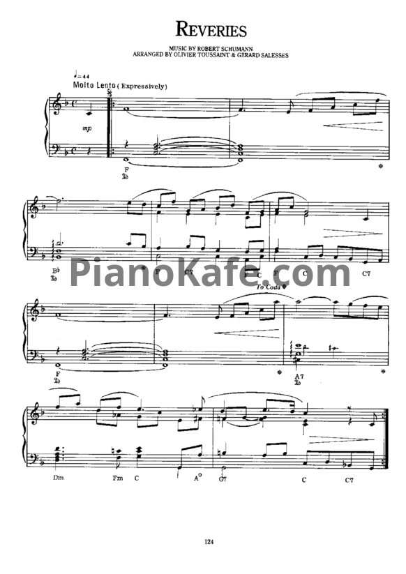 Ноты Richard Clayderman - Reveries