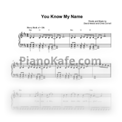 Ноты Chris Cornell - You know my name - предпросмотр