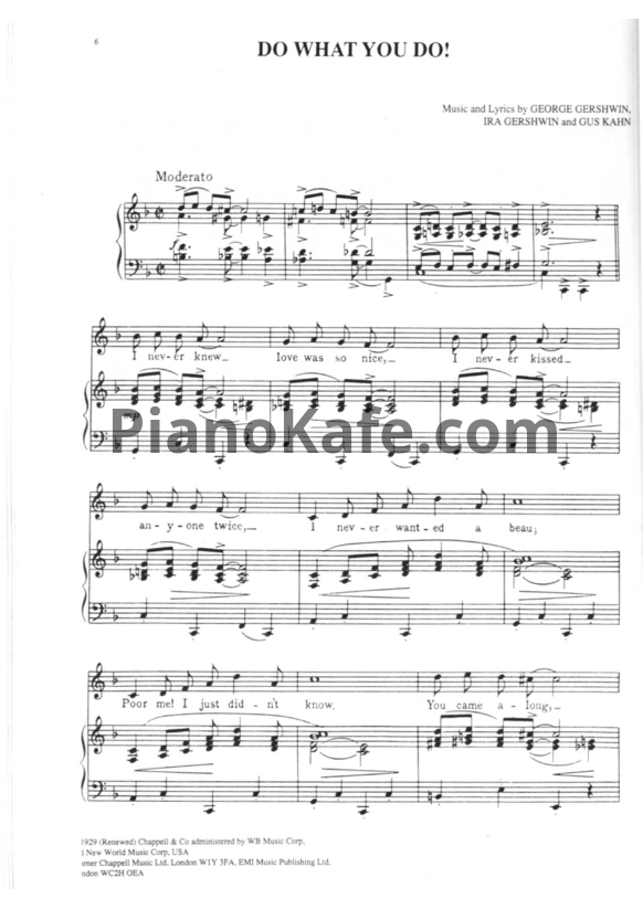 Ноты George Gershwin, Ira Gershwin, Gus Kahn - Do what you do!