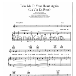 Sheets Marlene Dietrich - La vie en rose (Take me to your heart again) - preview