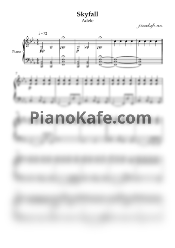 Ноты Adele - Skyfall (Mel-RoFormer by Gabox)