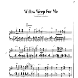 Ноты Louis Armstrong - Willow weep for me - предпросмотр