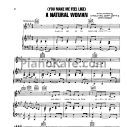 Ноты Aretha Franklin - (You make me feel like) A natural woman - предпросмотр