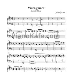 Ноты Lana Del Rey - Video games - предпросмотр