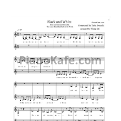 Ноты Taku Iwasaki - Black and white - предпросмотр