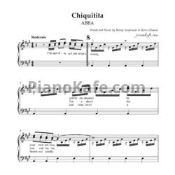 Ноты Abba - Chiquitita (Piano solo) - предпросмотр