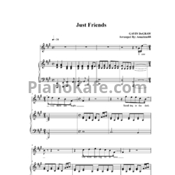 Ноты Gavin Degraw - Just friends - предпросмотр