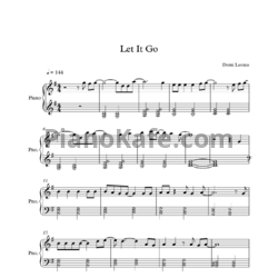 Ноты Demi Lovato - Let it go - предпросмотр