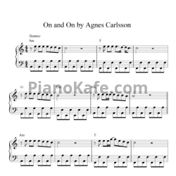 Ноты Agnes Carlsson - On and on - предпросмотр