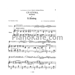 Ноты Р. Эйленберг - Graziosa (Op. 132, №7) - предпросмотр