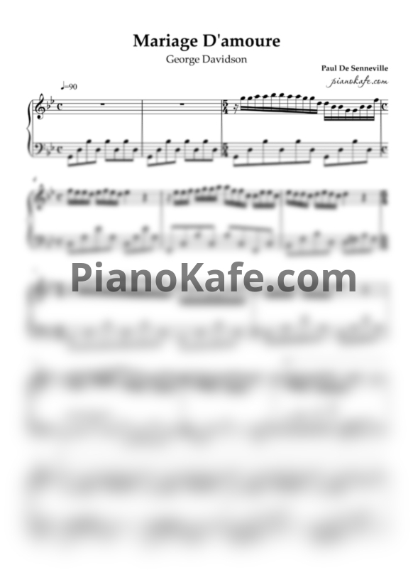 Ноты George Davidson - Mariage D'amour