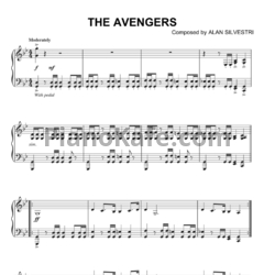 Ноты Alan Silvestri - The avengers - предпросмотр