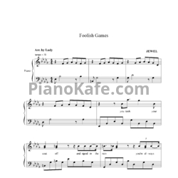 Ноты Jewel - Foolish games (Arr. by Ludy) - предпросмотр