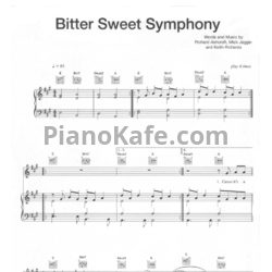 Ноты The Verve - Bitter sweet symphony - предпросмотр