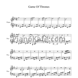 Ноты Ramin Djawadi - Ice and Fire (Main theme) - предпросмотр