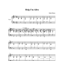 Ноты Metric - Help I'm alive - предпросмотр