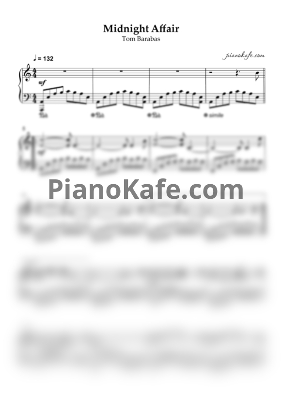 Ноты Tom Barabas - Midnight affair
