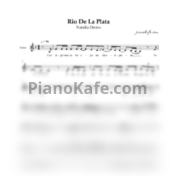 Ноты Natalia Oreiro - Rio De La Plata (Вокальная партия) - предпросмотр