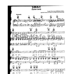 Ноты Michael Buble - Sway - предпросмотр