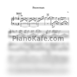 Ноты Sia - Snowman (Piano cover) - предпросмотр