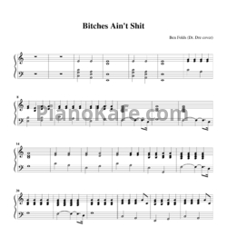 Ноты Ben Folds - Bitches ain't shit - предпросмотр